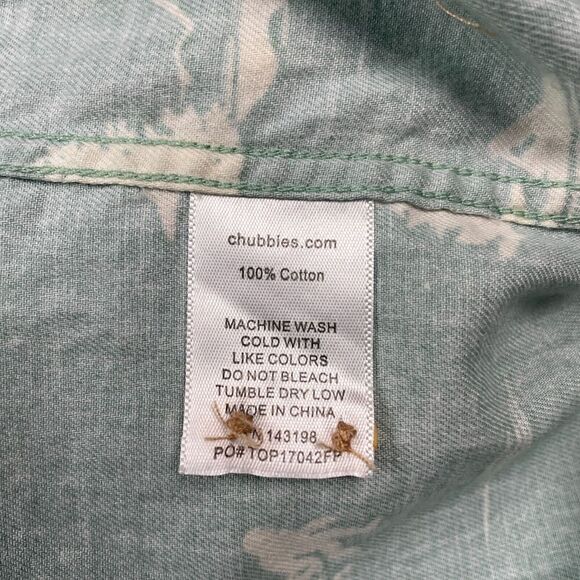 The Nutter Shirt Mens Large Green Chubbies Hawaiian Beach Casual Button - Picture 8 of 14